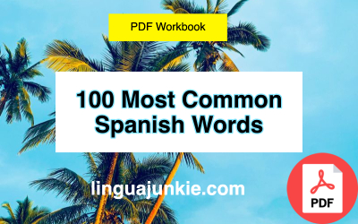 spanish worksheets 100 top words