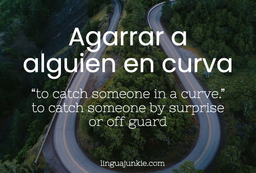 Agarrar a alguien en curva