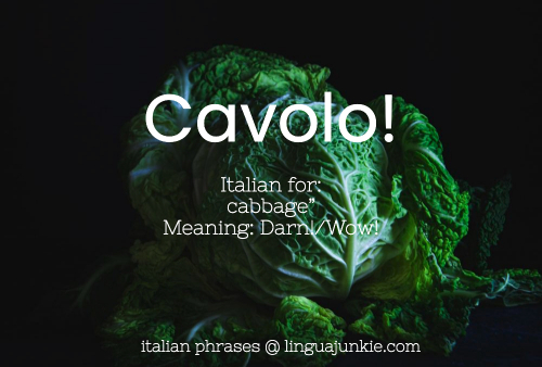 Cavolo! italian word