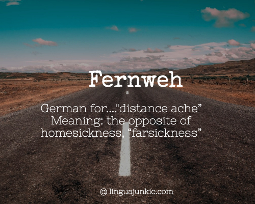 Fernweh beautiful german words