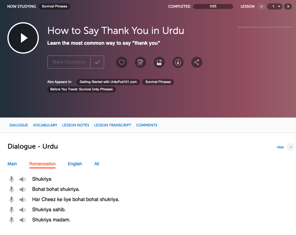 UrduPod101 review