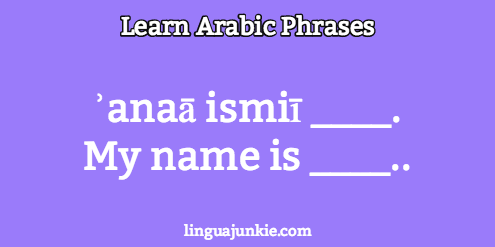 How to Introduce Yourself in Arabic in 10 Lines