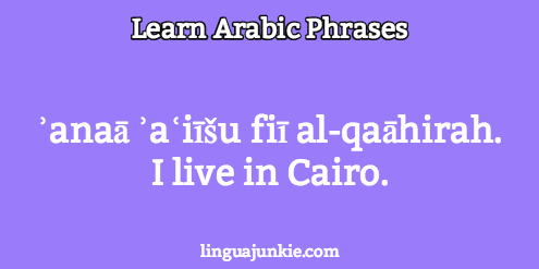 how to introduce yourself in arabic