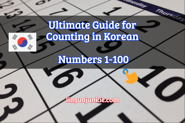 counting in korean numbers