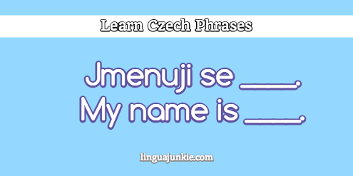 introduce yourself in czech