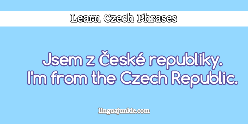 introduce yourself in czech