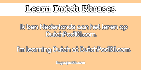 introduce yourself in dutch