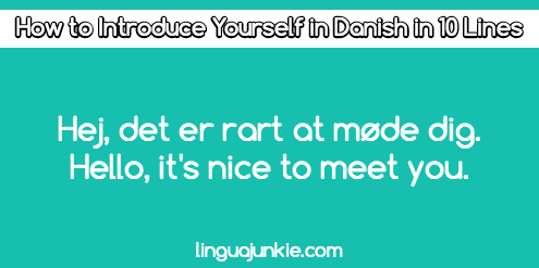 introduce yourself in Danish