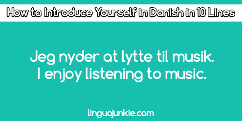 introduce yourself in Danish