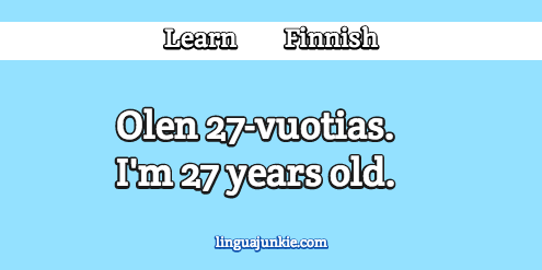 introduce yourself in finnish