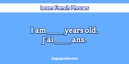 introduce yourself in french