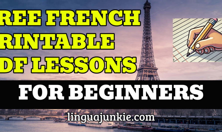 10+ Easy French PDF Lessons for Beginners