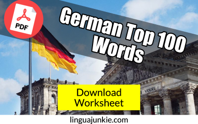 german worksheet 100 words