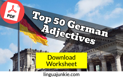 german worksheet adjectives