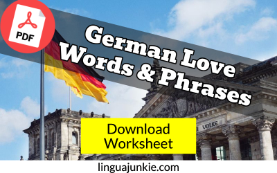 german worksheet love
