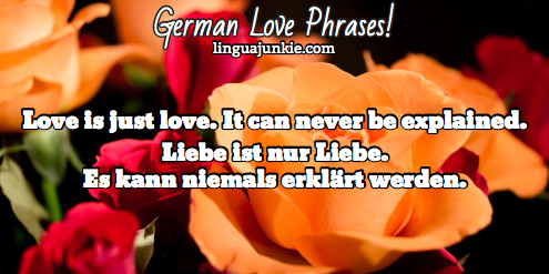 German Love Phrases - Linguajunkie.com