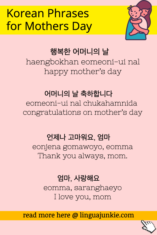 happy mothers day in korean