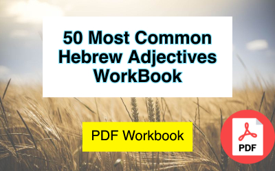 hebrew adjectives worksheet