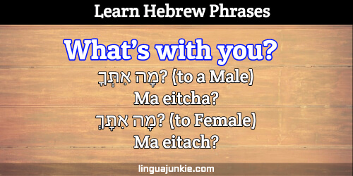 how are you in hebrew