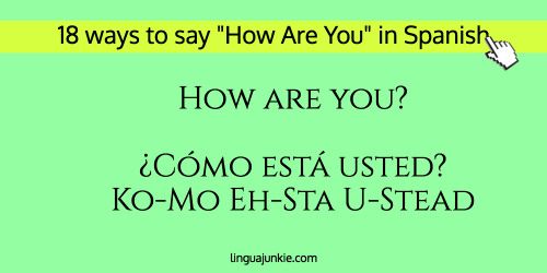 Wie geht es Ihnen auf Spanisch