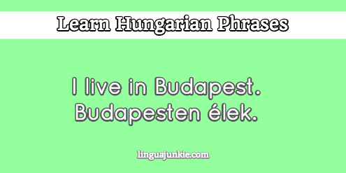 introduce yourself in hungarian