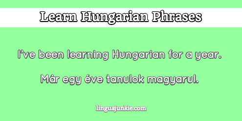 introduce yourself in hungarian