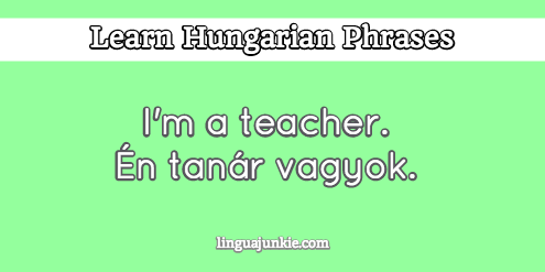 introduce yourself in hungarian