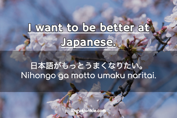 i want to learn japanese