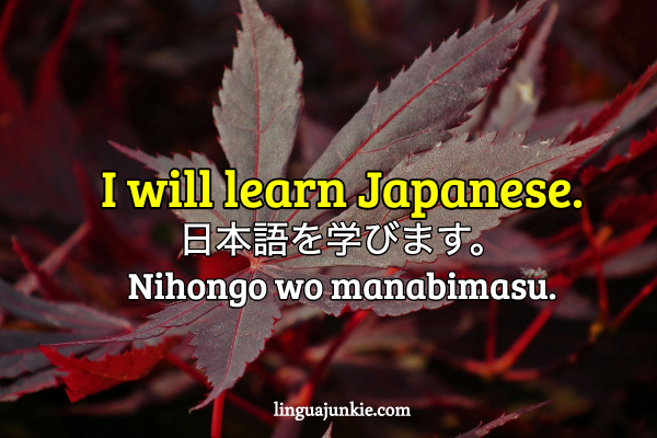 i want to learn japanese