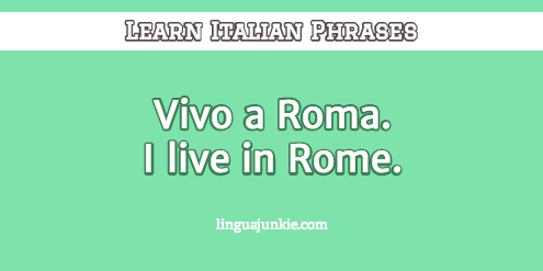 introduce yourself in Italian