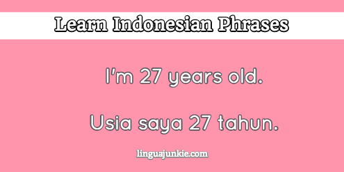 introduce yourself in indonesian