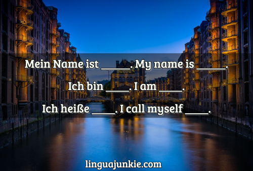 introduce myintroduce yourself in germanself in german