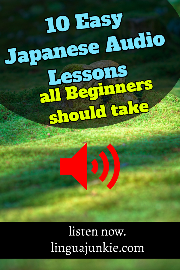 japanese audio lessons