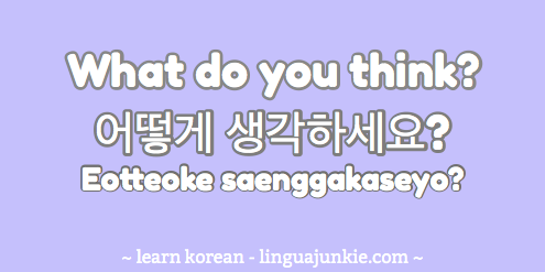 korean phrases with linguajunkie.com