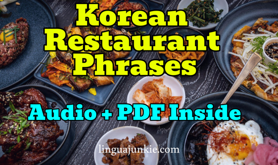 50+ Easy Korean Restaurant Phrases for Ordering Food