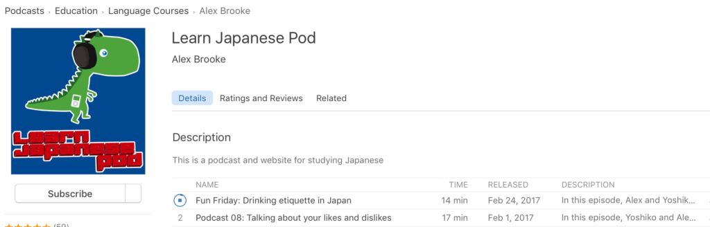learn japanese podcast