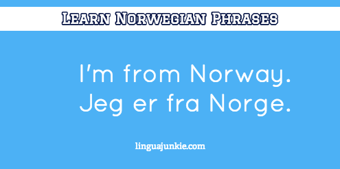 introduce yourself in Norwegian