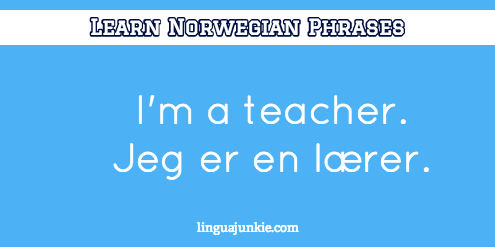 introduce yourself in Norwegian