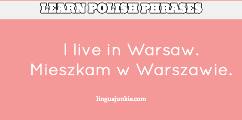 introduce yourself in Polish