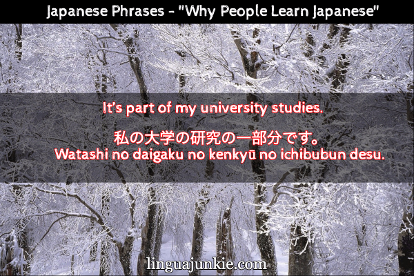 reasons for learning japanese