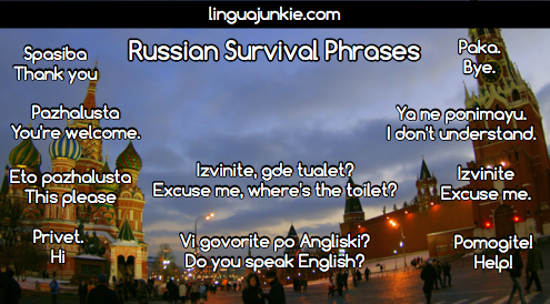 Russian Survival Phrases by Linguajunkie.com