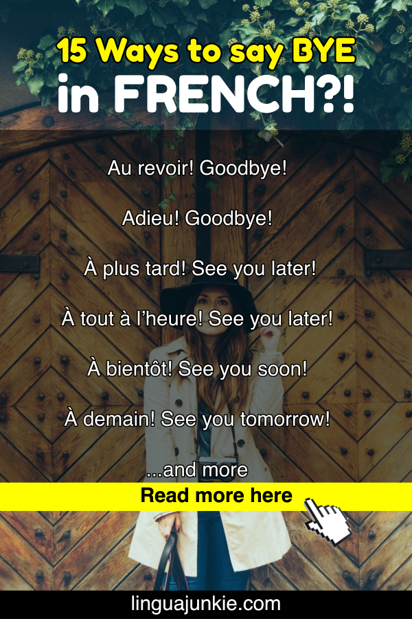 say bye in french