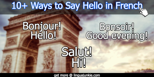 say hello in French