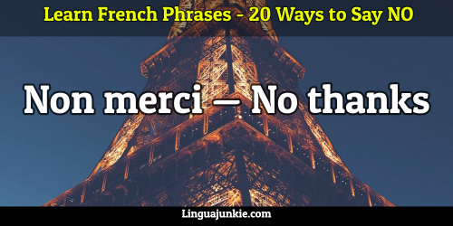 say no in french