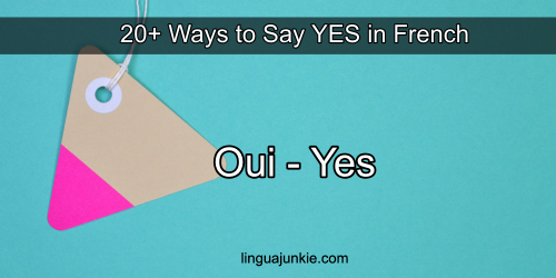 say yes in french