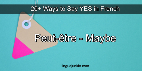 say yes in french