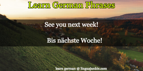 say bye in german