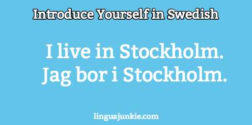 how to introduce yourself in swedish