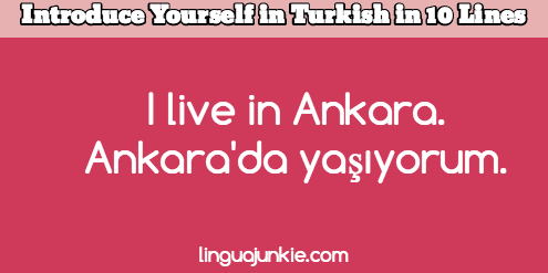 introduce yourself in turkish