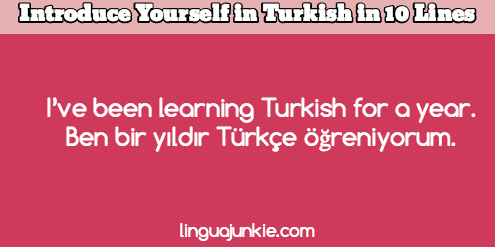 introduce yourself in turkish